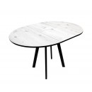 Стол ВВР Элип-2 Бискайская сосна/черный профиль, пластик